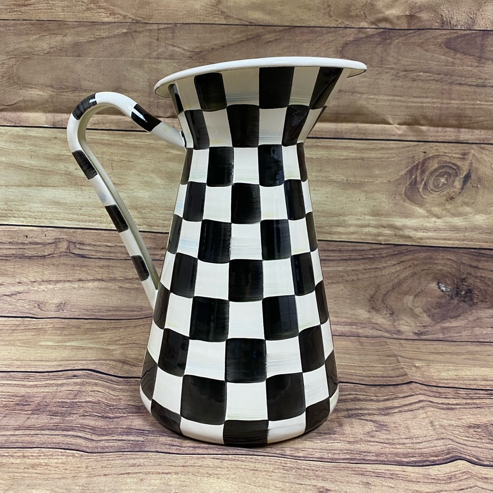 Mackenzie- Childs Courtly Check Practical Pitcher